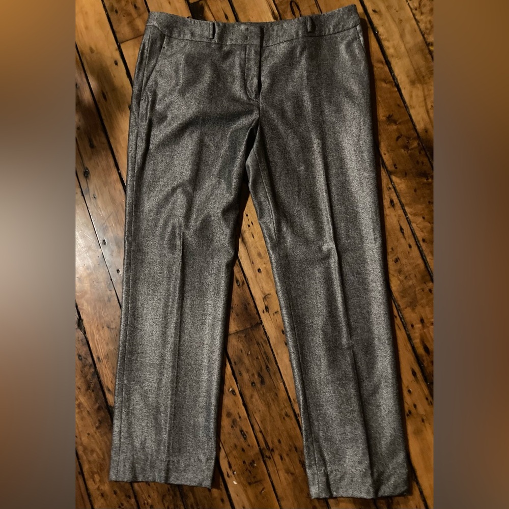 Jil Sander Black/silver Wool blend Pants. Made in Italy. Sz 44/12. EUC.